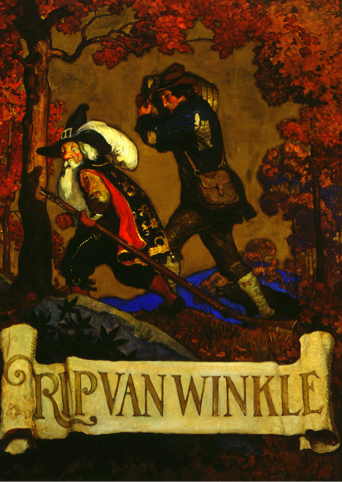 Rip Van Winkle, cover illustration, 1921
