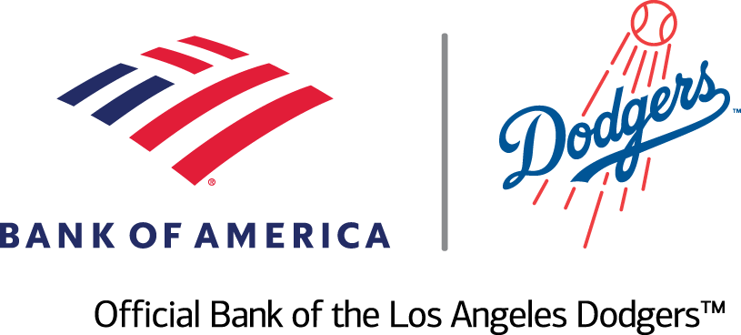 Bank of America and Dodgers logos