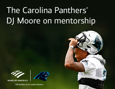 The Carolina Panthers DJ Moore on mentorship