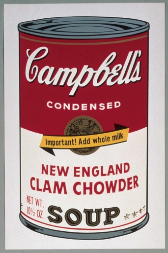 Campbell’s Soup II (New England Clam Chowder), 1969