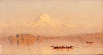 Mount Tacoma from Puget Sound (Mount Rainier), 1877