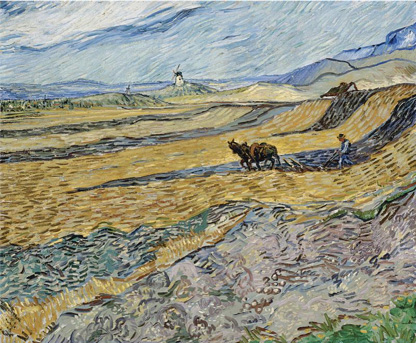 Enclosed Field with Ploughman, 1889