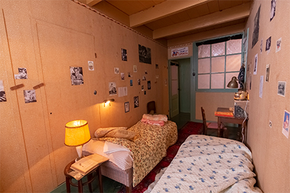 Reconstruction of Anne Frank's room in the Amsterdam