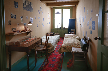 Reconstruction of Anne Frank's room in the Amsterdam