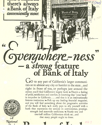 Bank of Italy advertisement titled ‘Everywhere‑ness 