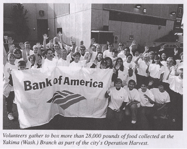 Bank of American volunteers