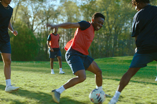 Daniel Boateng playing soccer 