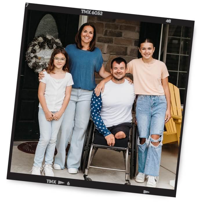 Tesa and Zach with their daughters