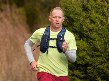 Martin running while outdoors
