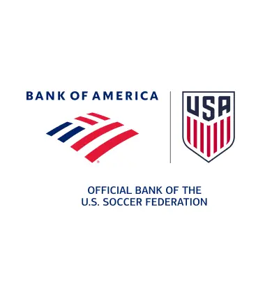 Bank of America and U.S. Soccer Federation logos Official Bank of U.S. Soccer Federation