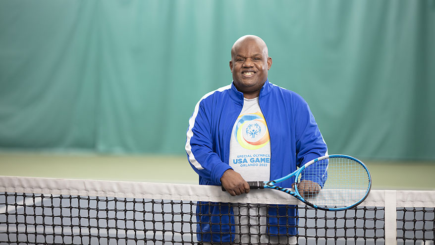 Carl Williams Playing Tennis