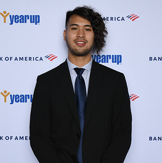 Arrick Rithiphong attends a Bank of America and Year Up event