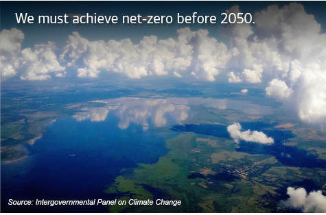 We must achieve net zero before 2050. Source: Intergovernmental Panel on Climate Change.