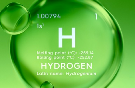 Green bubbles with Hydrogen description