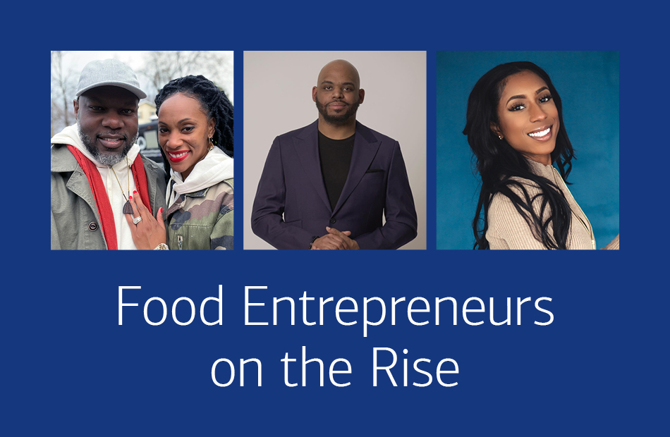 3 headshots of Food Entrepreneurs on the Rise