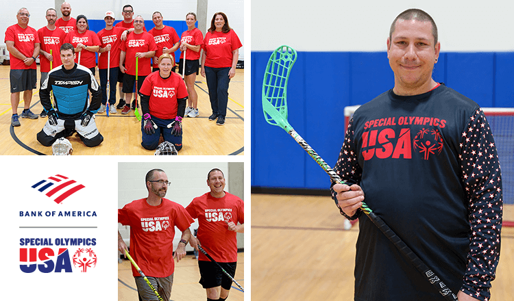 Ben Stofsky representing Team USA in the Special Olympics