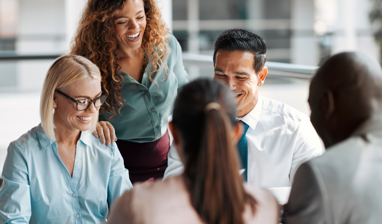 Group of people working together