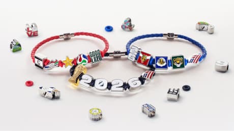 BofA Fan Bands surrounded by Fan Bands charms