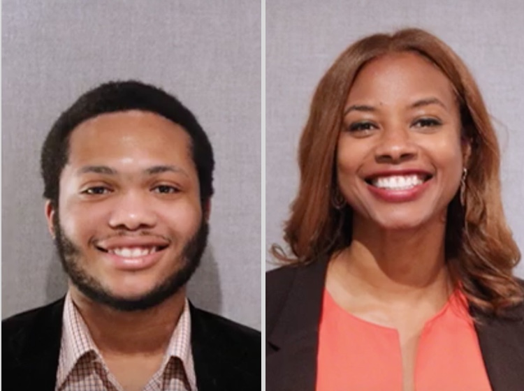 Eshauna Smith and alum James West from Urban Alliance