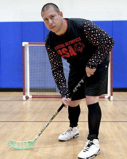 Ben Stofsky representing Team USA in the Special Olympics