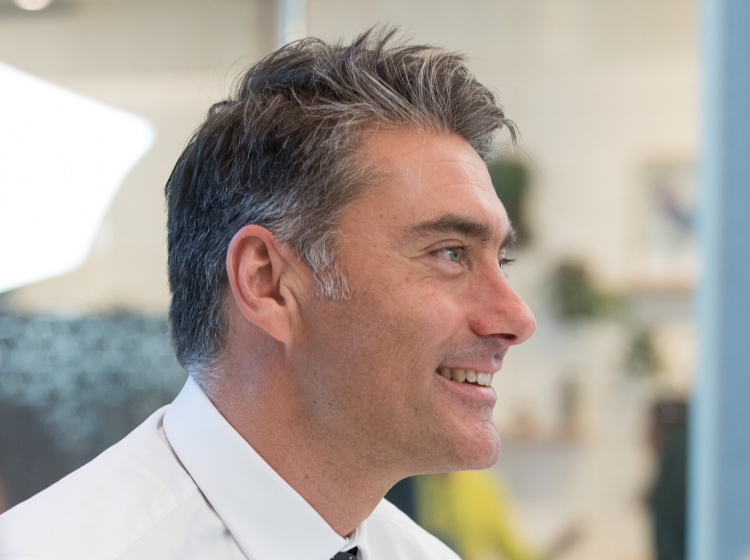 Man smiling