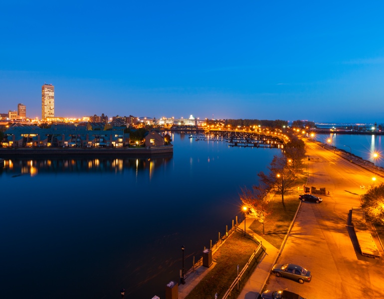 Buffalo city skyline