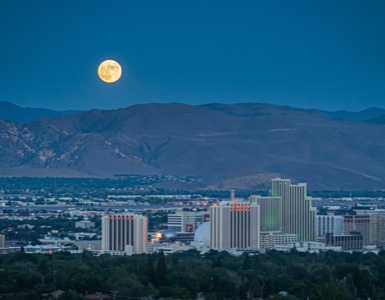 Reno sky at night