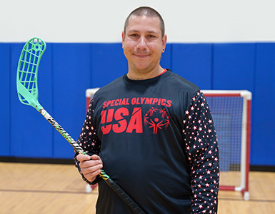 Ben Stofsky representing Team USA in the Special Olympics