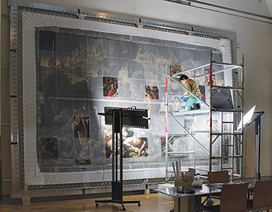 Art conservation lab