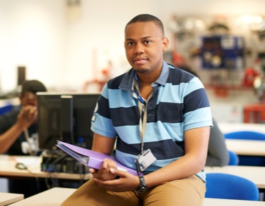 student paying attention