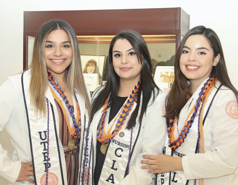 Three female nurse graduates