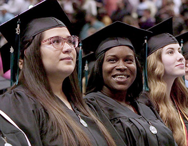 group of seated graduates