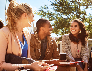 Group of students laughing